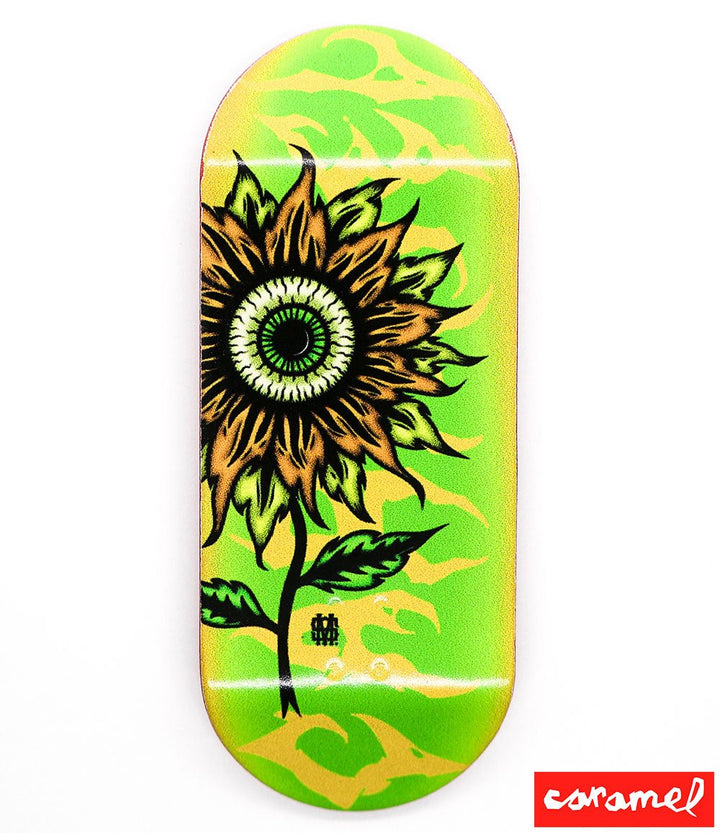 Caramel Eyeflower Fingerboard Deck 38mm - Caramel Fingerboards - Fingerboard store
