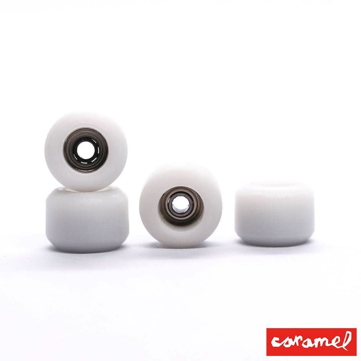 White Caramel Fingerboard Wheels Street Shape 7mm 70D – view 3