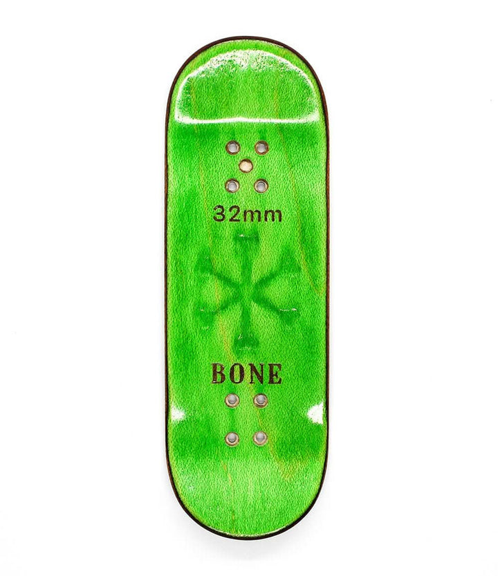 Bone Lime Logo Fingerboard Deck 32mm – view 2
