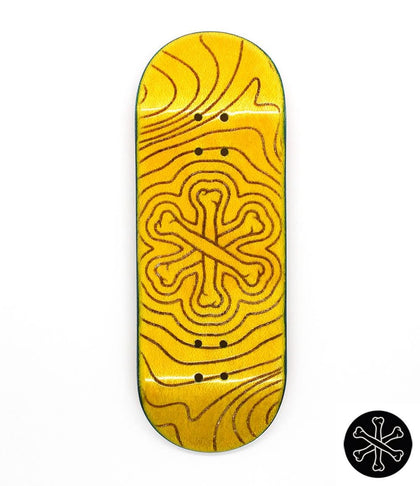 Bone Yellow Logo Fingerboard Deck 33mm