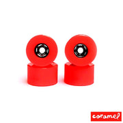 Ceramic red Caramel wheels 8mm 65D - Caramel Fingerboards - Fingerboard store