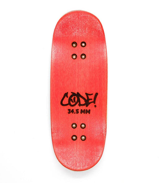 Code light and dark brown fingerboard split - ply deck 34.5mm - Caramel Fingerboards - Fingerboard store