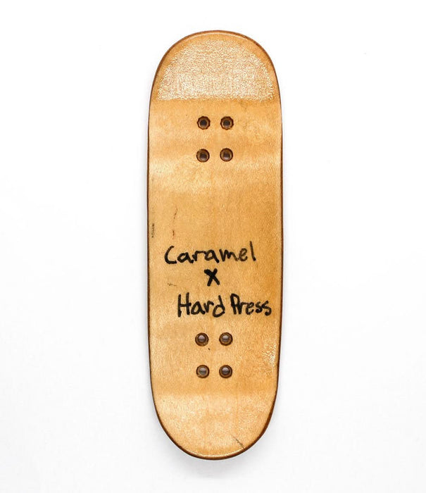 Hard Press x Caramel recycled deck 30mm - Caramel Fingerboards - Fingerboard store
