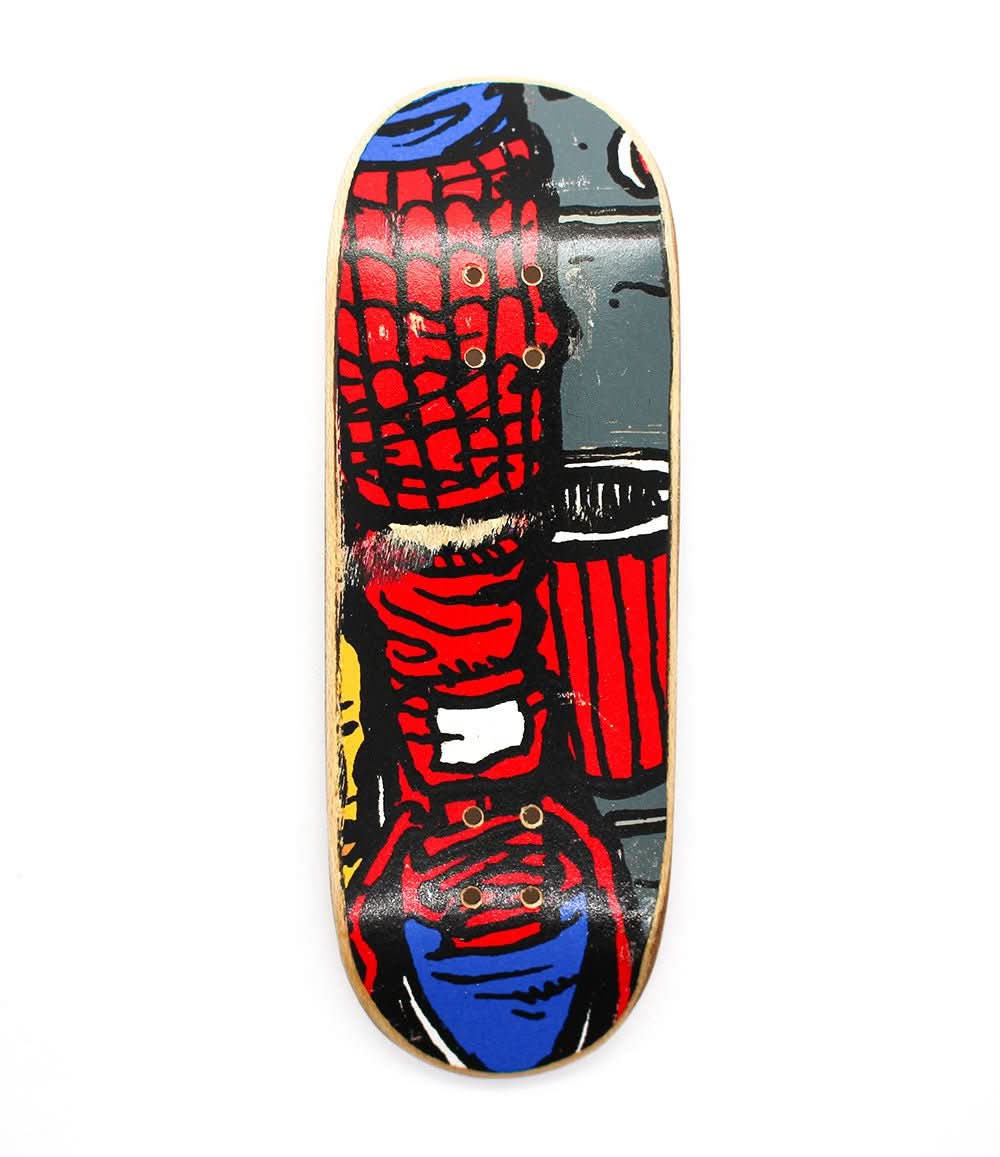 Hard Press x Caramel Recycled Fingerboard Deck 32mm | Caramel