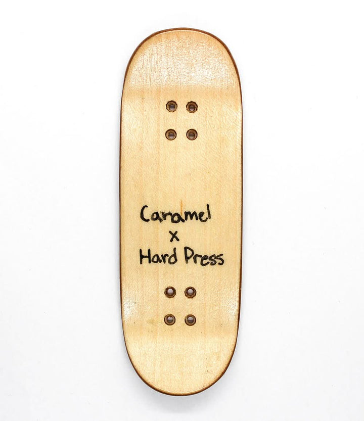 Hard Press x Caramel Recycled Fingerboard Deck 32mm – view 2