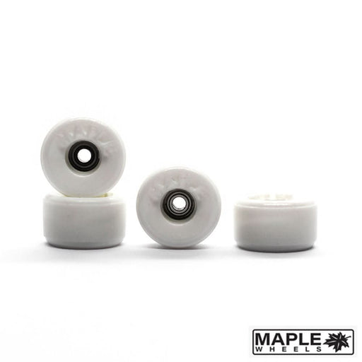 Maple white bowl fingerboard wheels 9mm - Caramel Fingerboards - Fingerboard store