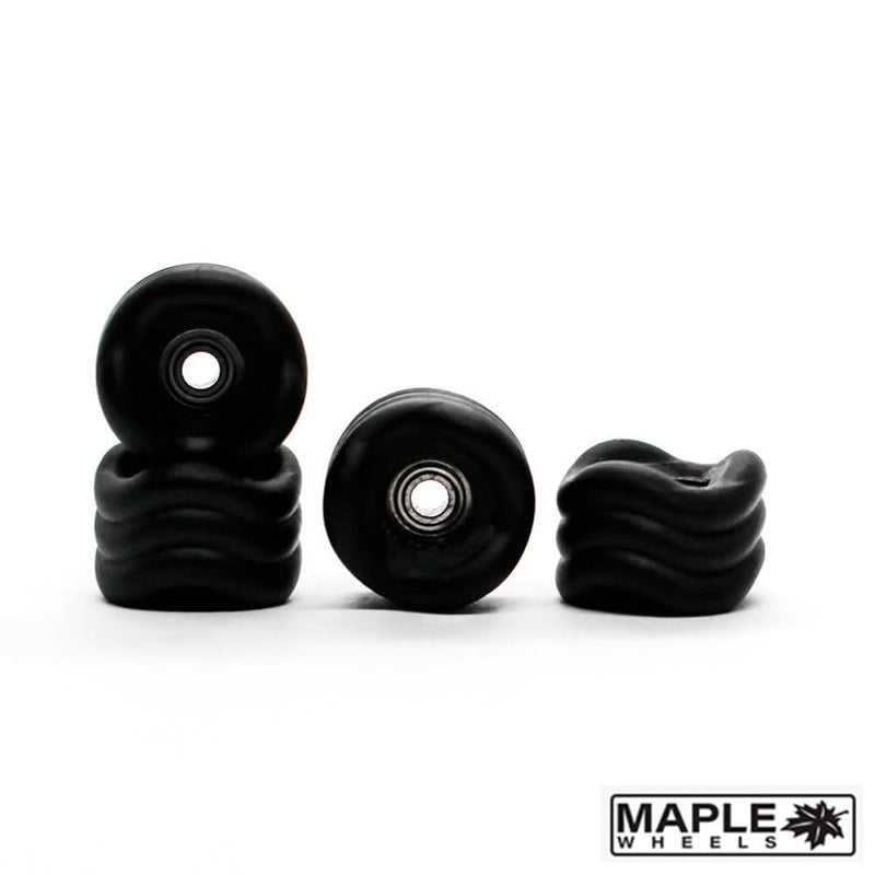 Maple x Shark black fingerboard wheels 8.7mm - Caramel Fingerboards - Fingerboard store