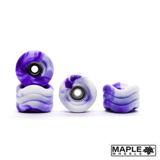 Maple x Shark lavender swirl fingerboard wheels 8.7mm - Caramel Fingerboards - Fingerboard store