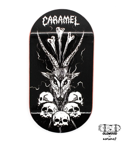 Oldwood x Caramel deer fingerboard deck 50mm - Caramel Fingerboards - Fingerboard store