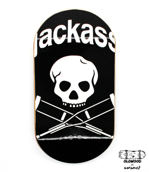 Oldwood x Caramel jackass fingerboard deck 50mm - Caramel Fingerboards - Fingerboard store