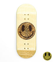 Sehnsucht smiley logo fingerboard deck 34mm - Caramel Fingerboards - Fingerboard store