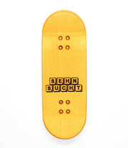 Sehnsucht yellow kawai cat fingerboard deck 34mm - Caramel Fingerboards - Fingerboard store