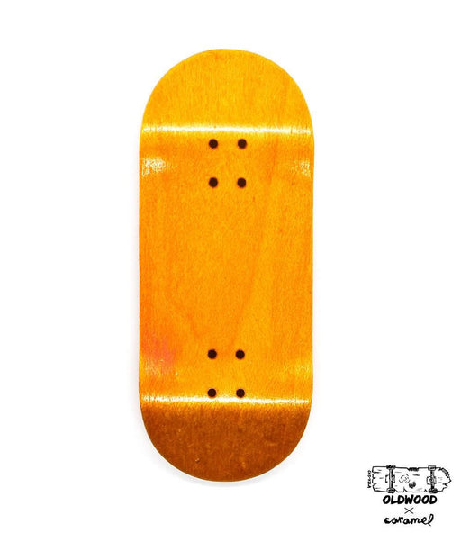 Raviollie x Caramel Yellow Fingerboard Deck 33.5mm