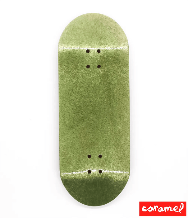 Caramel Green Blank Fingerboard Deck 34mm - Caramel Fingerboards - Fingerboard store