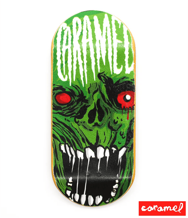 Caramel Green Monster Fingerboard Deck 40mm - Caramel Fingerboards - Fingerboard store
