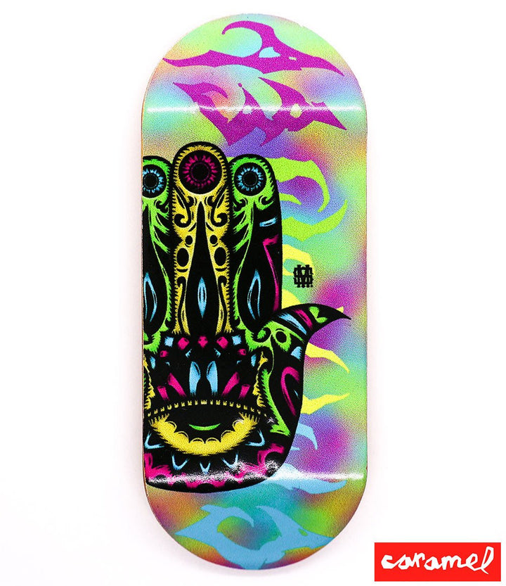Caramel Hamsa Fingerboard Deck 38mm - Caramel Fingerboards - Fingerboard store