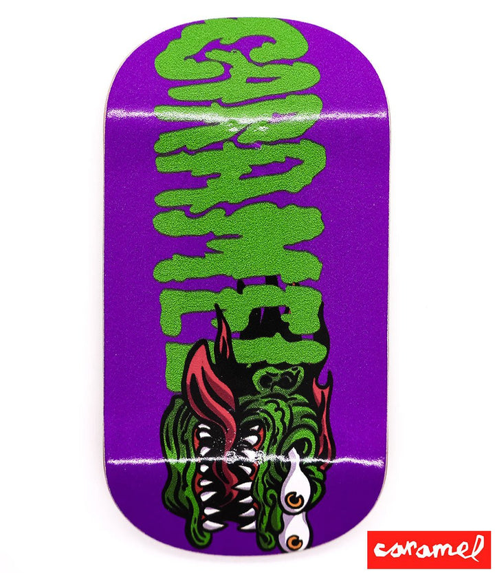 Caramel Monster Flame Fingerboard Deck 50mm - Caramel Fingerboards - Fingerboard store
