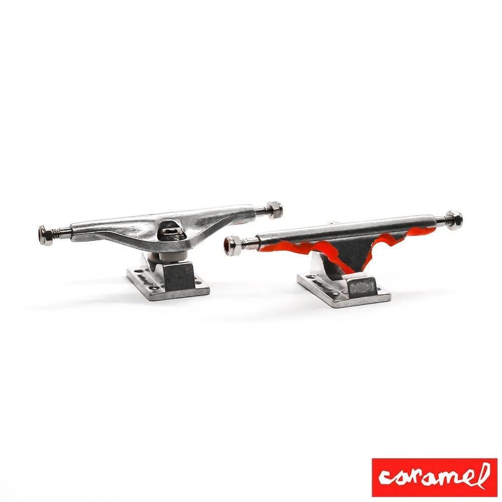 Caramel Orange Halloween Fingerboard Trucks - Caramel Fingerboards - Fingerboard store
