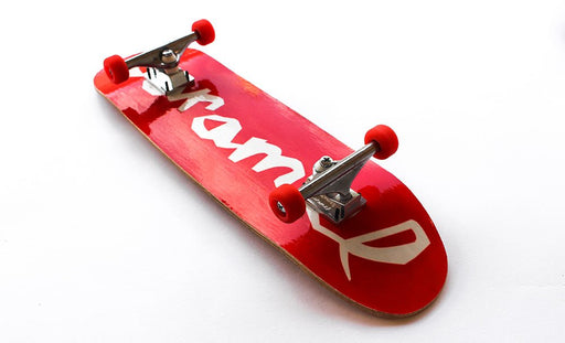 Caramel red mini wheels complete handboard 7.3cm - Caramel Fingerboards - Fingerboard store
