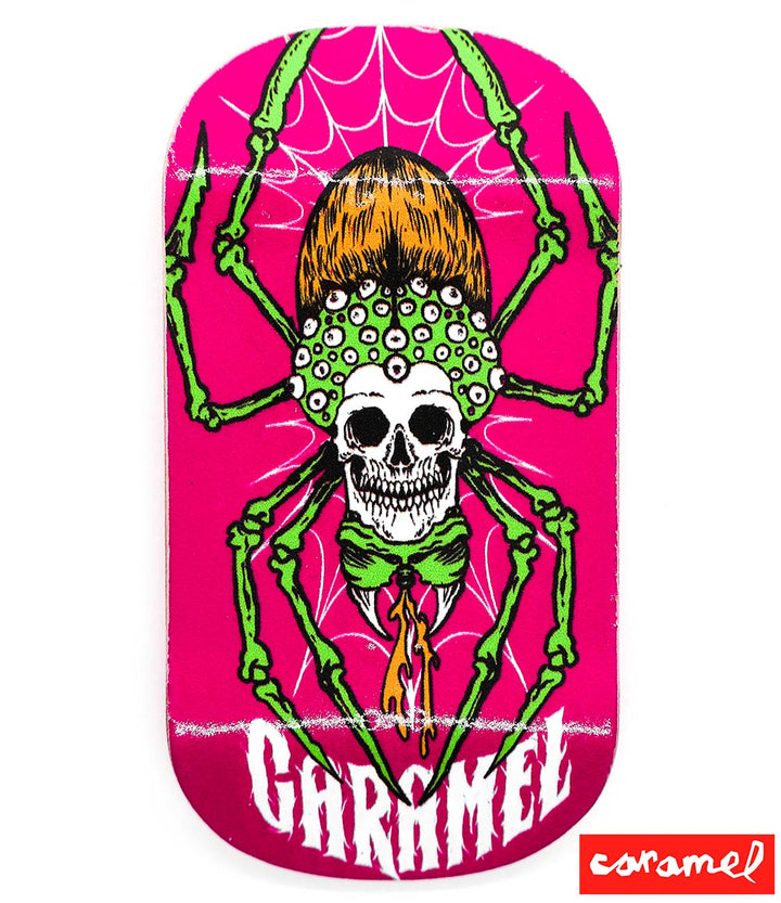Caramel Skull Spider Fingerboard Deck 50mm - Caramel Fingerboards - Fingerboard store