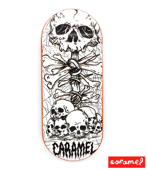Caramel Skulls Fingerboard Deck 38mm - Caramel Fingerboards - Fingerboard store