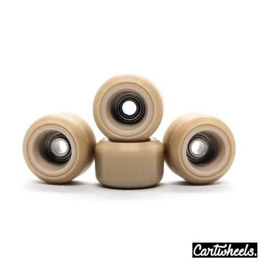 Cartwheels P5PRO Classic Fingerboard Wheels Tan - Tan 7.5mm - Caramel Fingerboards - Fingerboard store