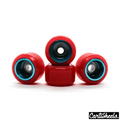 Cartwheels V4R Classic Fingerboard Wheels Red-Aqua 7.5mm