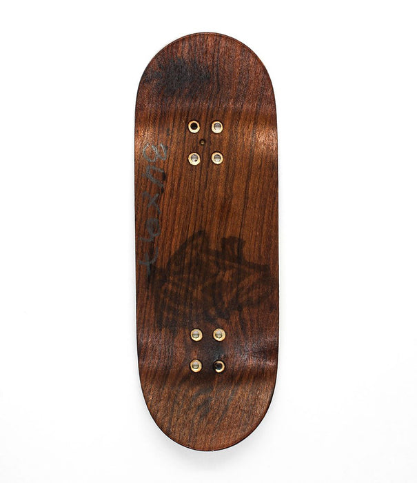 Cba lime/grape split - ply fingerboard deck 34mm - Caramel Fingerboards - Fingerboard store