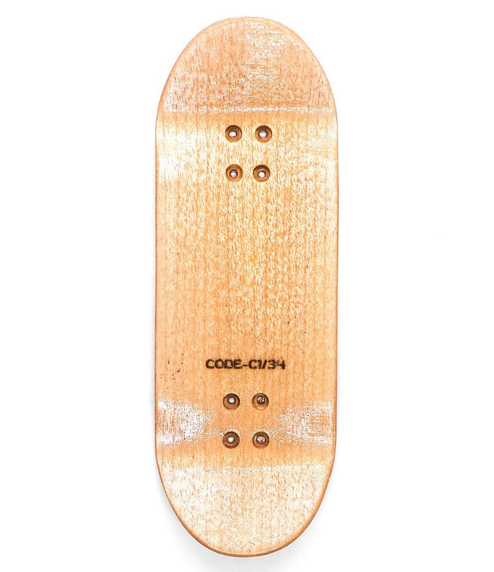 Tabla de Fingerboard Code Anime Club 34mm - vista superior - Caramel Fingerboards - Tienda de fingerboard