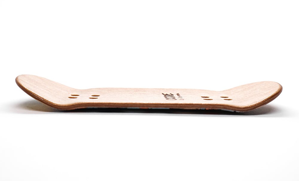 Tabla de Fingerboard Code Chaos 34mm - perfil lateral - Caramel Fingerboards - Tienda de fingerboard