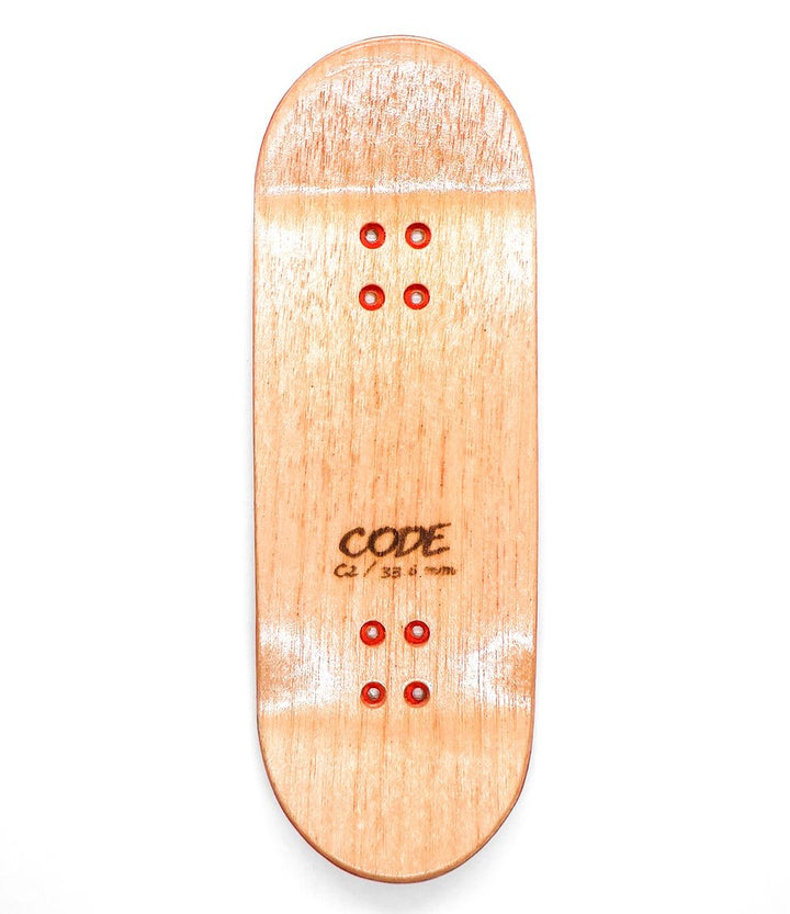 Tabla de Fingerboard Code Cosmic 33,6mm - vista superior - Caramel Fingerboards - Tienda de fingerboard