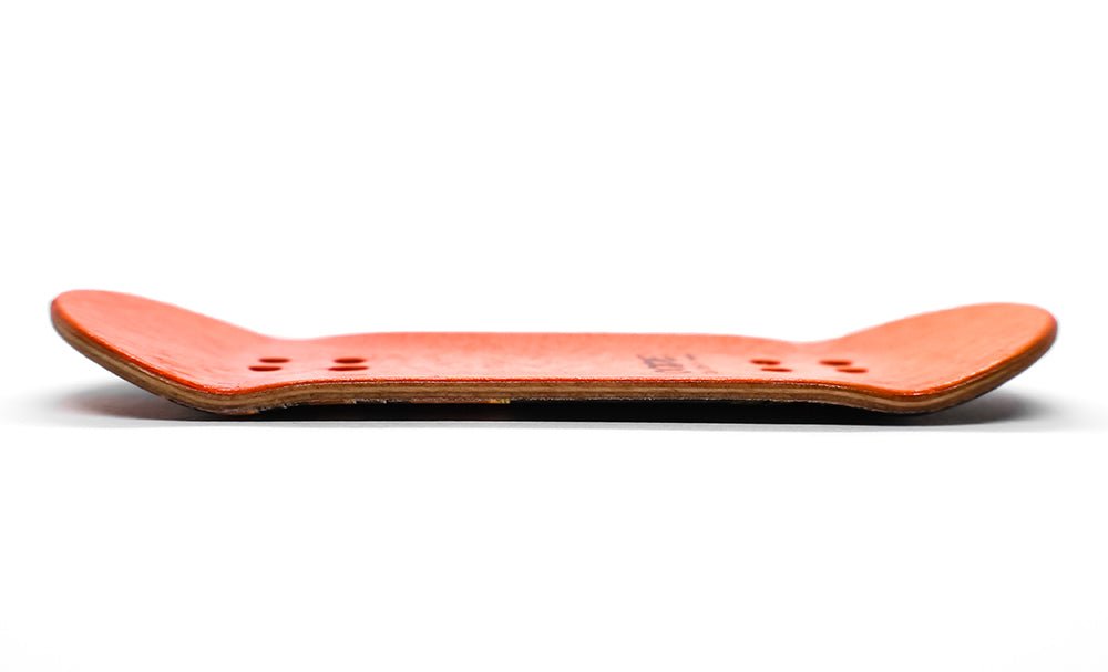 Tabla de Fingerboard Code Lowrider 35,5mm - perfil lateral - Caramel Fingerboards - Tienda de fingerboard