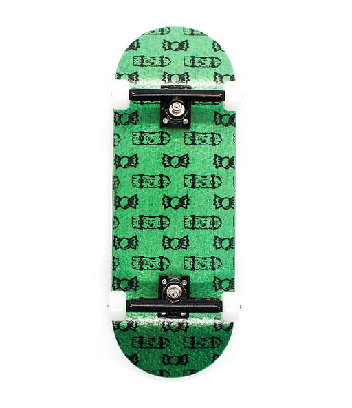 Complete green fingerboard 33mm - Caramel Fingerboards - Fingerboard store