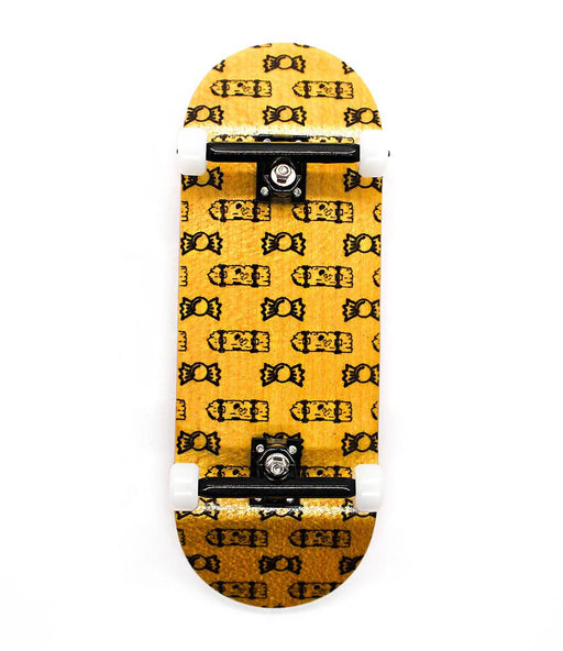 Complete yellow fingerboard 34mm - Caramel Fingerboards - Fingerboard store