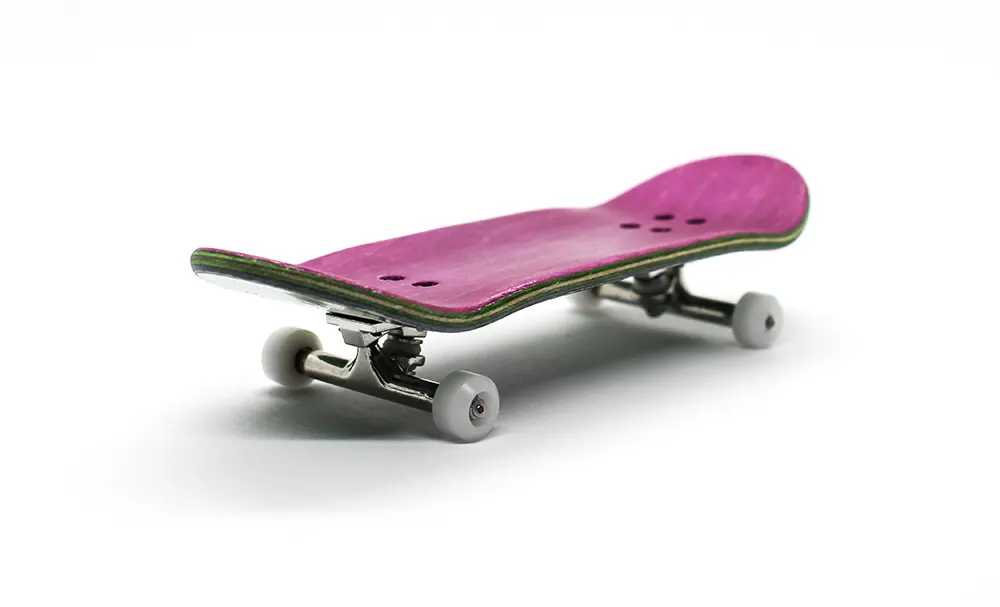 Fingerboard Completo Estándar en Blanco Morado 34mm