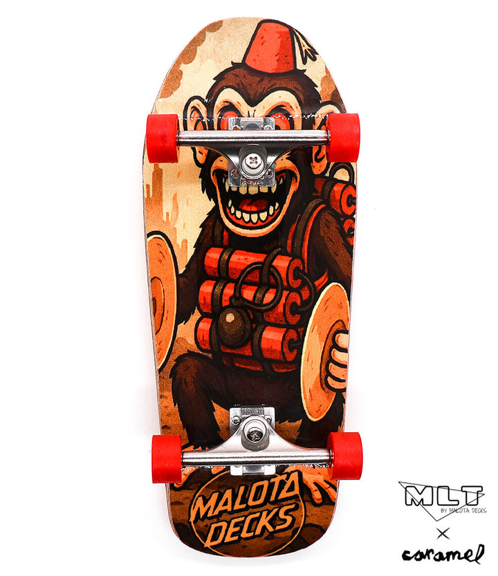 Malota x Caramel Mad Monkey Complete Fingerboard 38mm