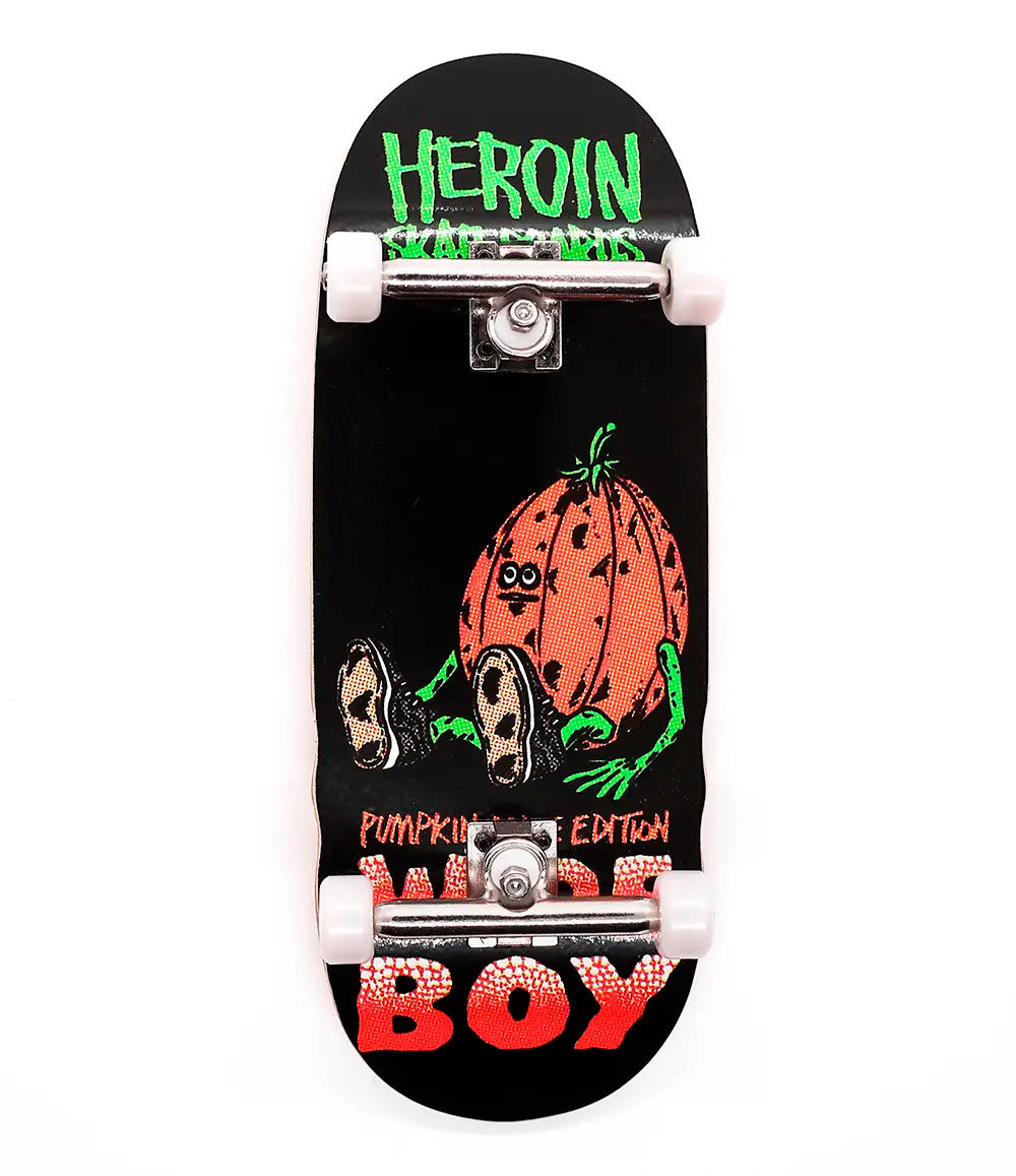 Custom x Heroin Pumpkin Wide Boy Complete Fingerboard 36.5mm