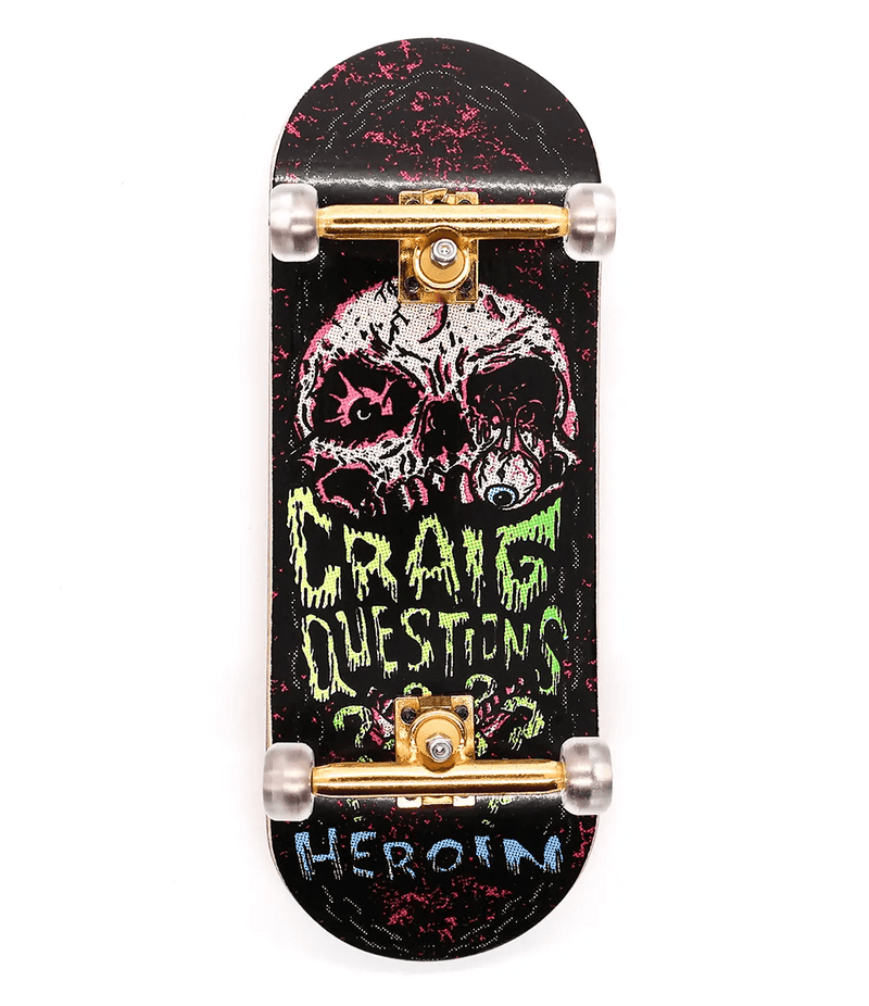 Custom x Heroin Craig Questions Complete Fingerboard - Caramel Fingerboards - Fingerboard store