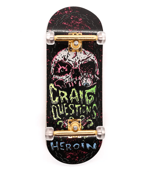Custom x Heroin Craig Questions Complete Fingerboard - Caramel Fingerboards - Fingerboard store