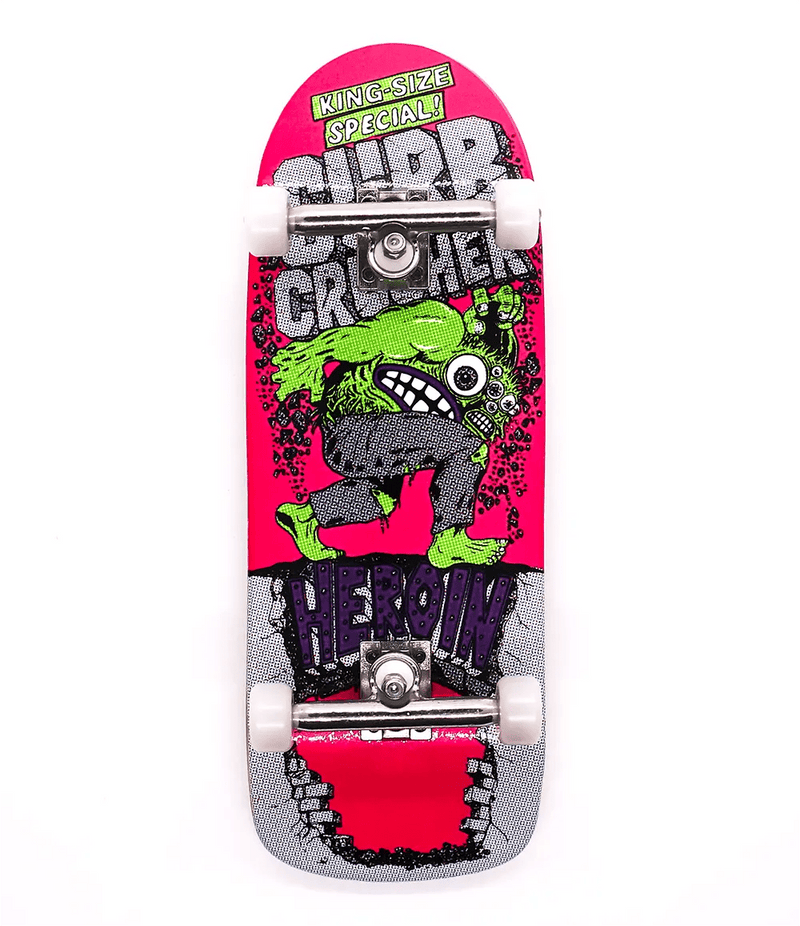 Custom x Heroin Curb Crusher Complete Fingerboard 33.8mm - Caramel Fingerboards - Fingerboard store