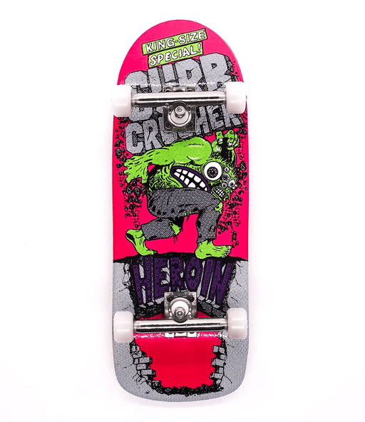 Custom x Heroin Curb Crusher Complete Fingerboard 33.8mm - Caramel Fingerboards - Fingerboard store