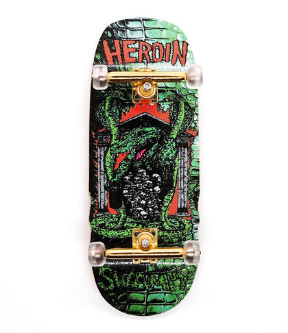 Custom x Heroin Swampy Knock Complete Fingerboard 36mm - Caramel Fingerboards - Fingerboard store