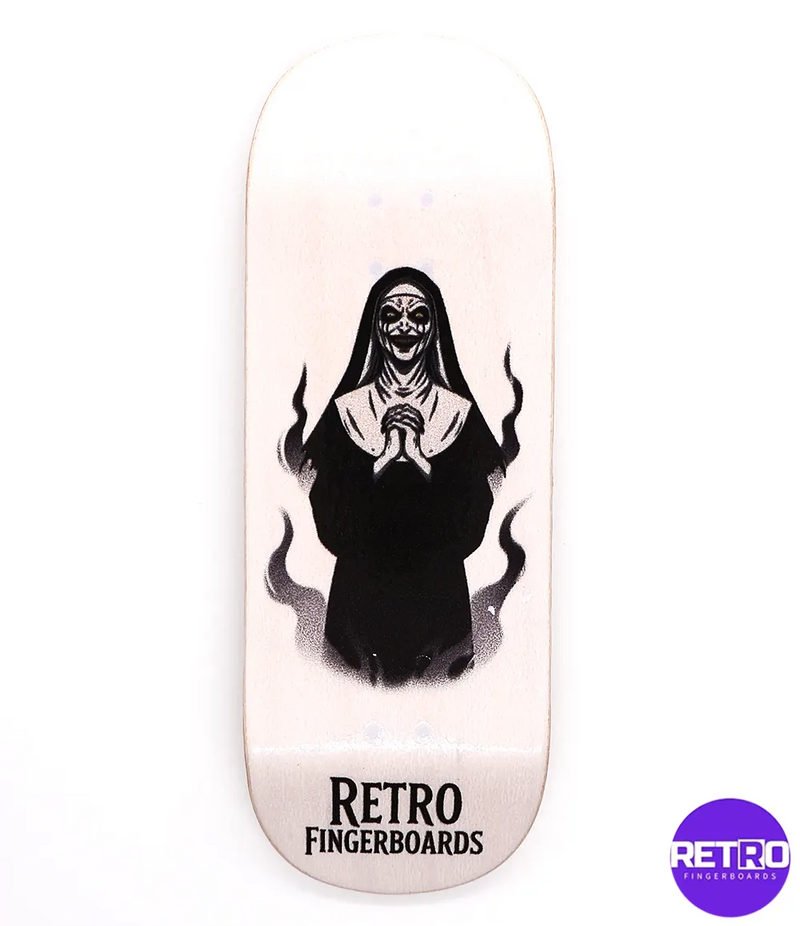 Retro The Nun Fingerboard Deck 34mm
