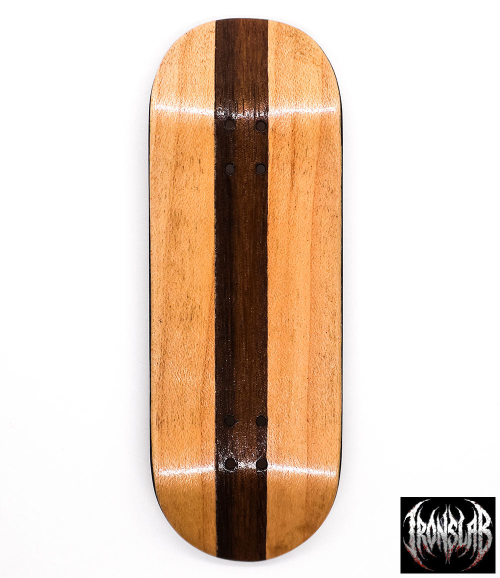 Iron Slab Wood Stripe Fingerboard Deck