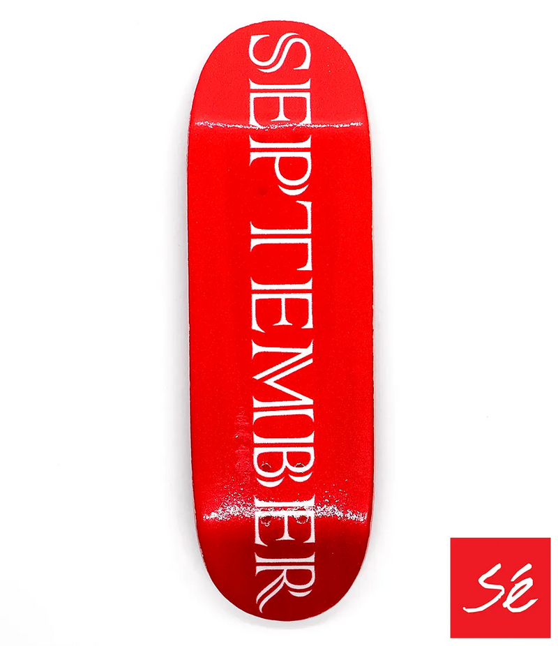 September Red Fingerboard Deck 29mm