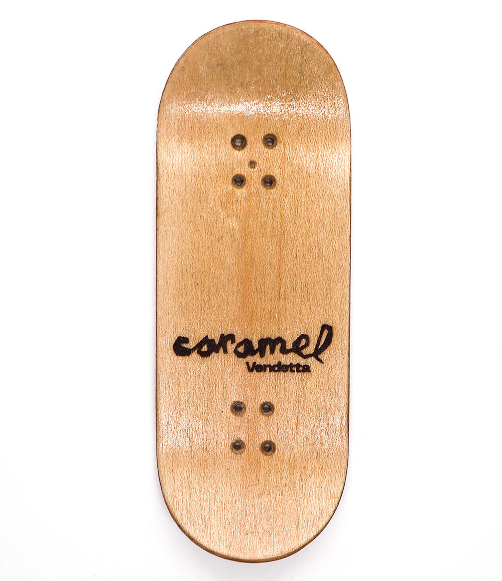 Caramel Red Logo Fingerboard Deck 36mm