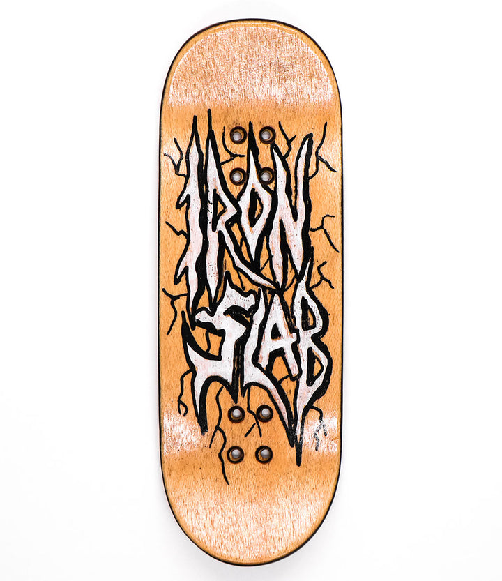 Iron Slab Wood Stripe Fingerboard Deck