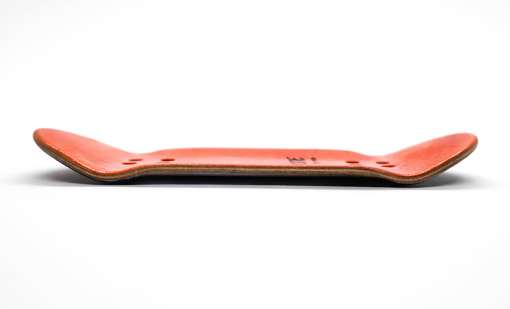 Code Cod-1 Fingerboard Deck - side profile - Caramel Fingerboards - Fingerboard store