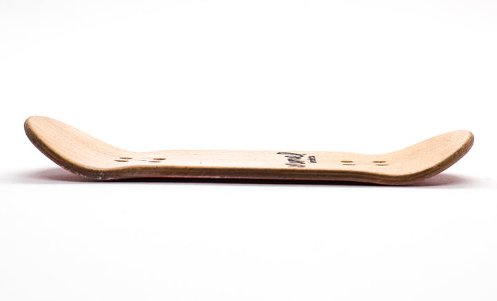 Caramel Red Logo Fingerboard Deck 36mm