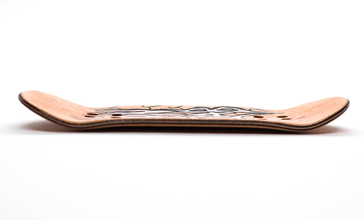 Iron Slab Wood Stripe Fingerboard Deck